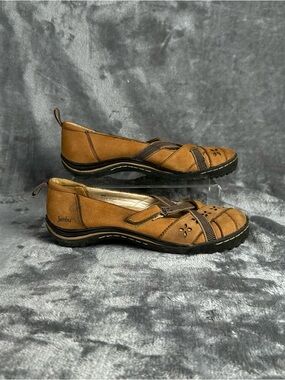 Jambu Active Sandals Mary Jane Womens 8 M Beige Brown Shoes